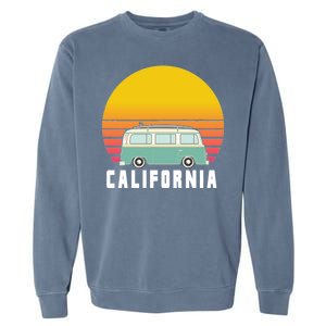 Beach Bum California Hippie Van Garment-Dyed Sweatshirt