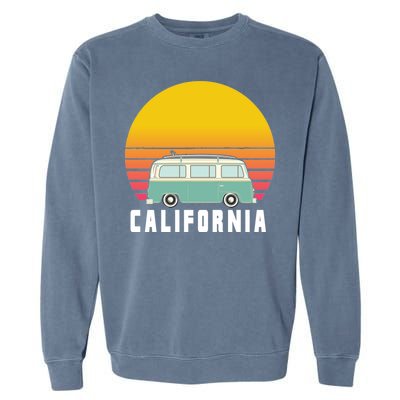 Beach Bum California Hippie Van Garment-Dyed Sweatshirt