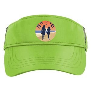 Beach Couple Adult Drive Performance Visor