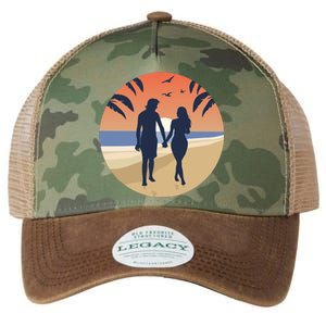 Beach Couple Legacy Tie Dye Trucker Hat