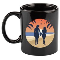 Beach Couple 11oz C Handle Ceramic Mug