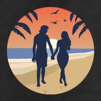 Beach Couple 11oz C Handle Ceramic Mug