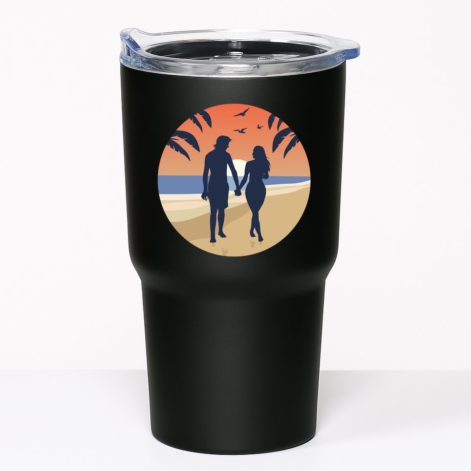 Beach Couple Tumbler