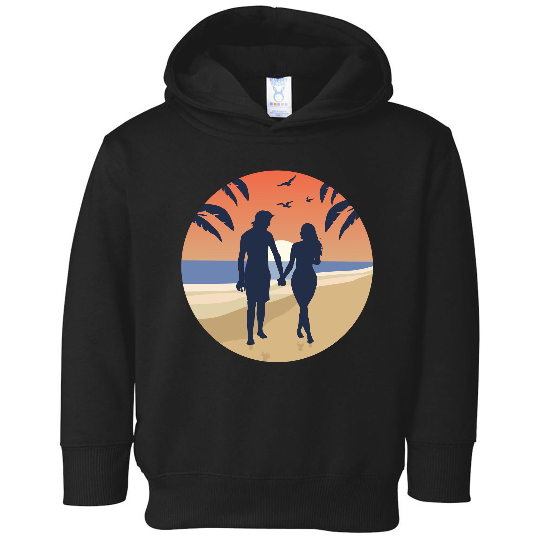 Beach Couple Toddler Hoodie