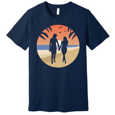 Beach Couple Premium T-Shirt