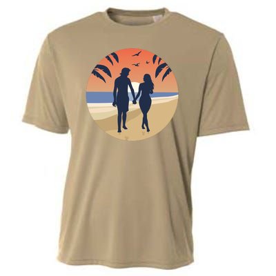 Beach Couple Cooling Performance Crew T-Shirt