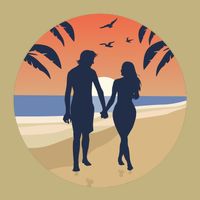 Beach Couple Cooling Performance Long Sleeve Crew