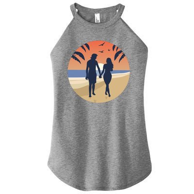 Beach Couple Women’s Perfect Tri Rocker Tank