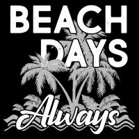 Beach Days Always Cropped Pullover Crew