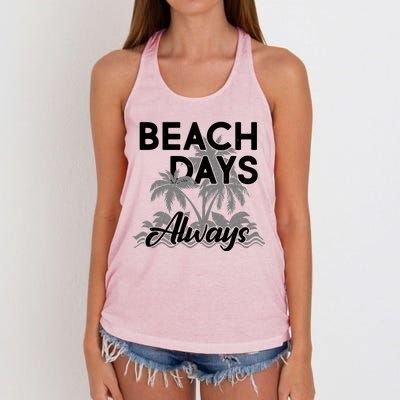 Beach Days Always Women's Knotted Racerback Tank