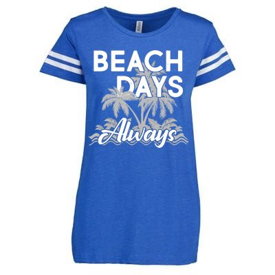 Beach Days Always Enza Ladies Jersey Football T-Shirt