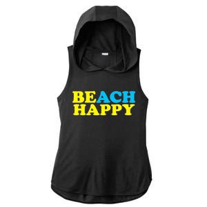 Beach Happy Ladies PosiCharge Tri-Blend Wicking Draft Hoodie Tank