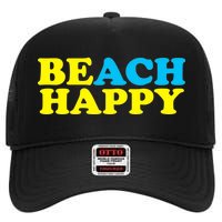 Beach Happy High Crown Mesh Back Trucker Hat