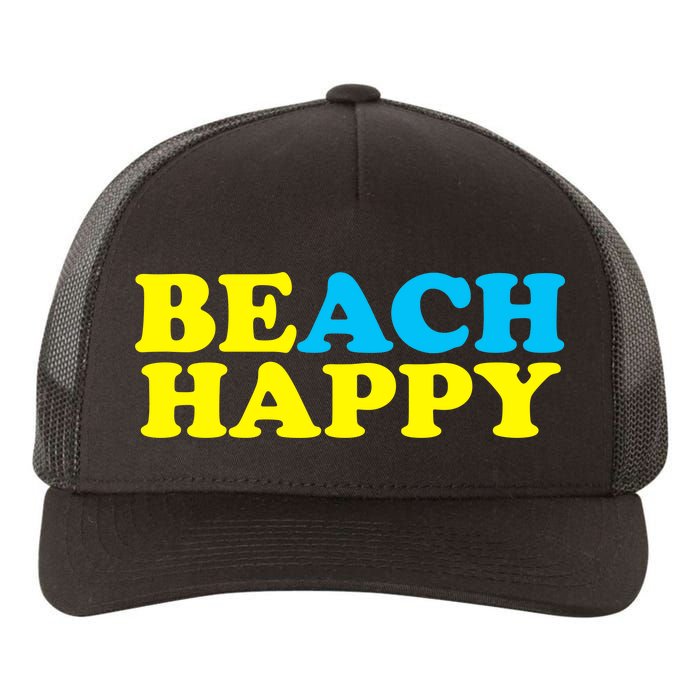 Beach Happy Yupoong Adult 5-Panel Trucker Hat