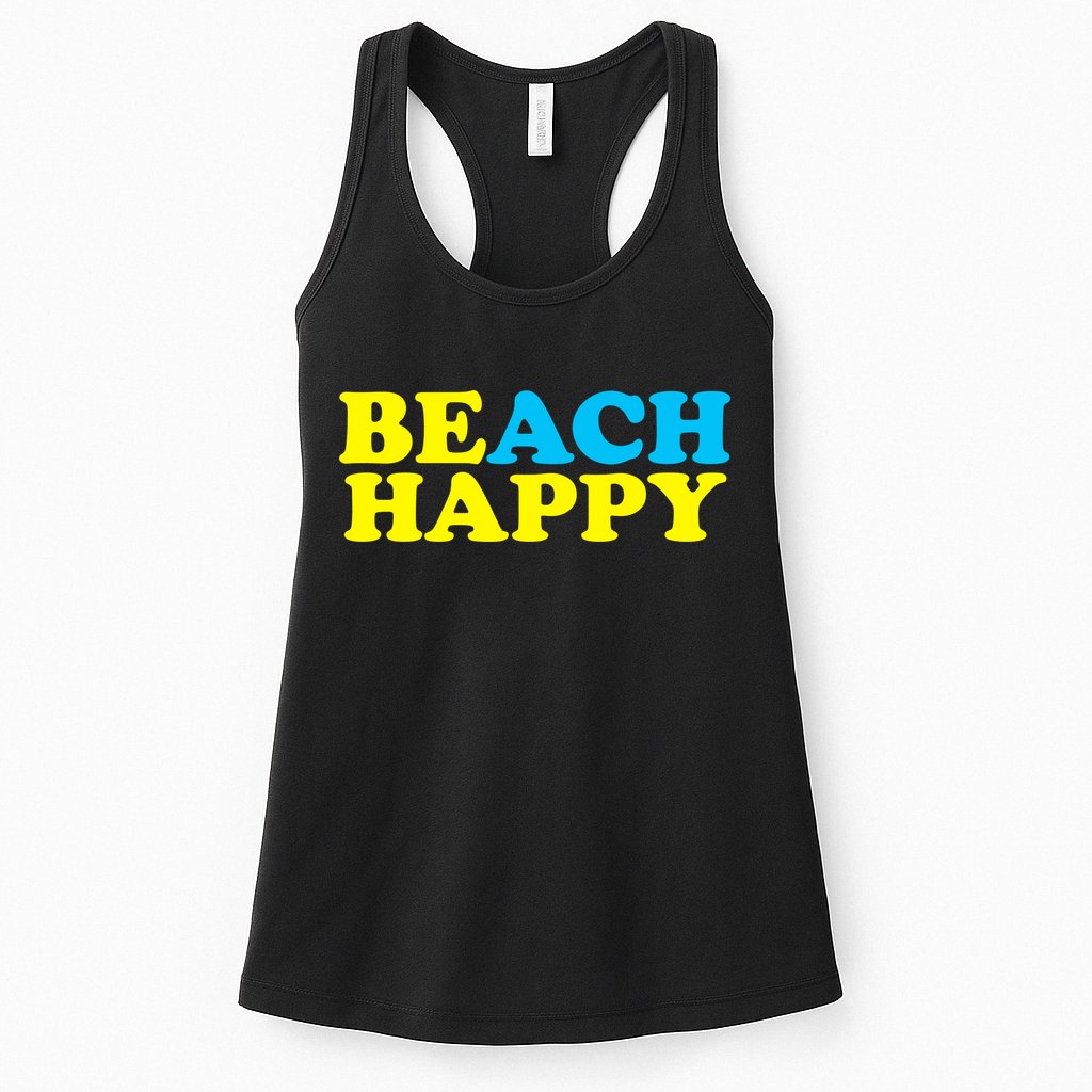 Beach Happy Womens Tank Top