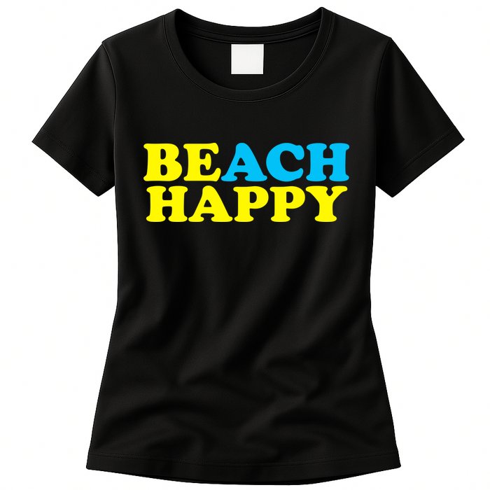 Beach Happy Womens T-Shirt