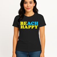 Beach Happy Womens T-Shirt