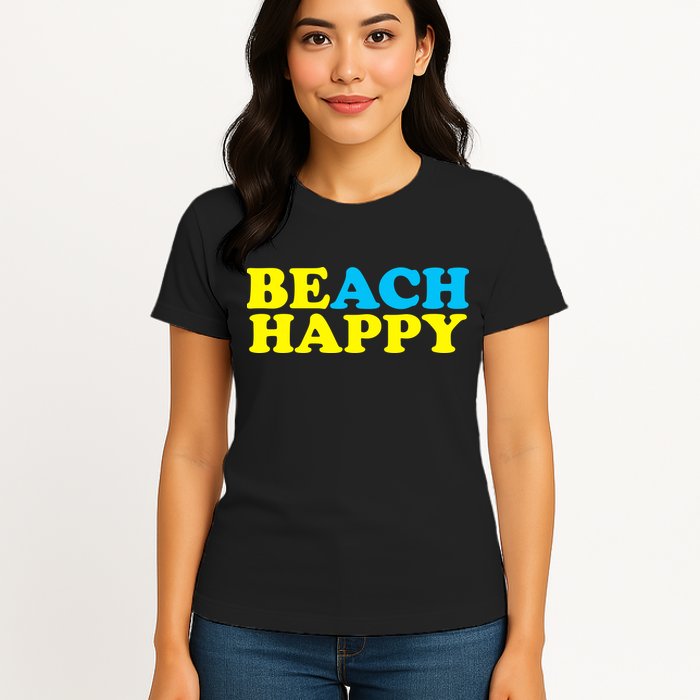 Beach Happy Womens T-Shirt