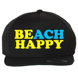 Beach Happy Wool Snapback Cap