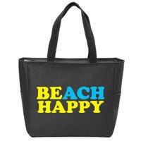 Beach Happy Zip Tote Bag