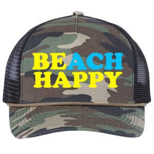 Beach Happy Retro Rope Trucker Hat Cap