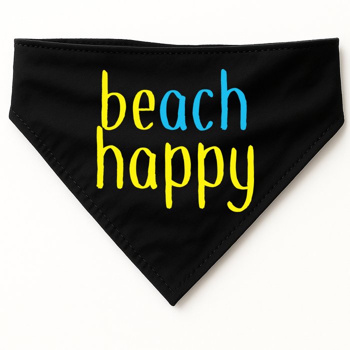 Beach Happy (Be Happy) USA-Made Doggie Bandana