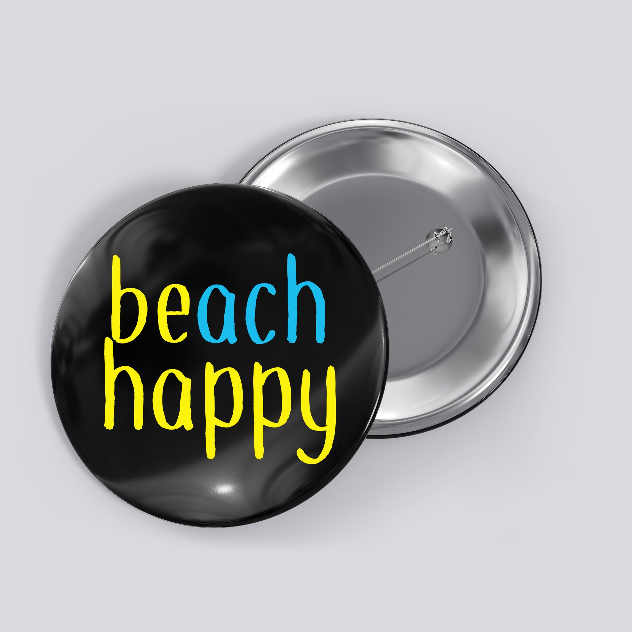 Beach Happy (Be Happy) Button