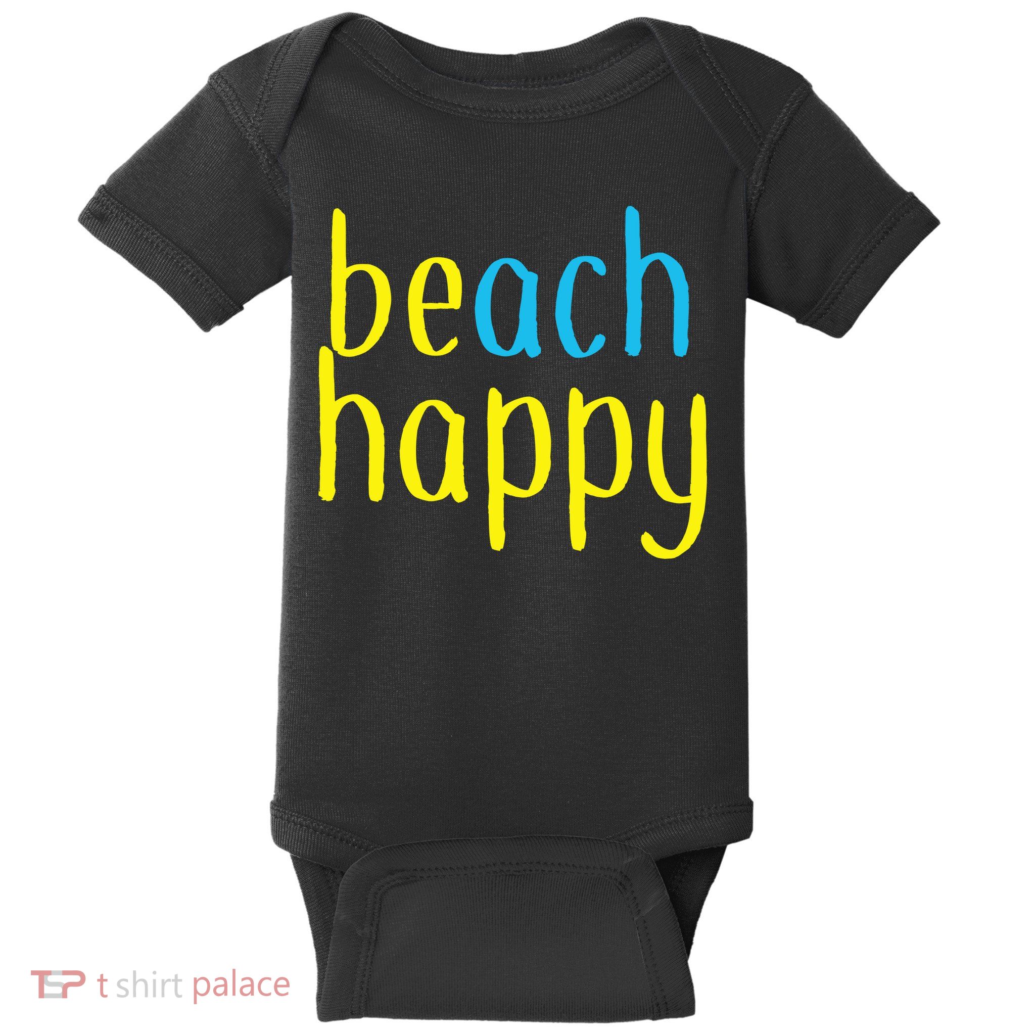 Beach Happy (Be Happy) Baby Bodysuit