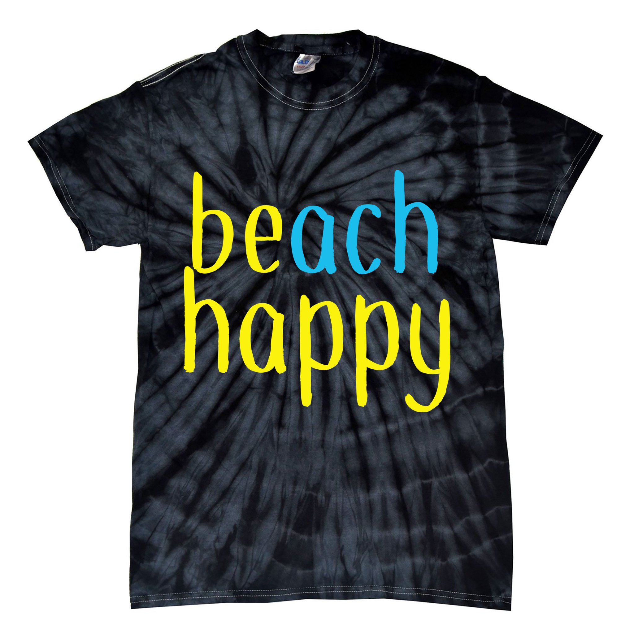 Beach Happy (Be Happy) Tie-Dye T-Shirt