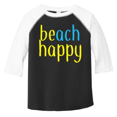 Beach Happy (Be Happy) Toddler Fine Jersey T-Shirt