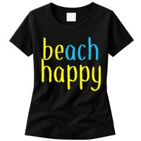 Beach Happy (Be Happy) Womens T-Shirt
