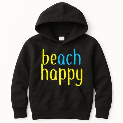 Beach Happy (Be Happy) Kids Hoodie