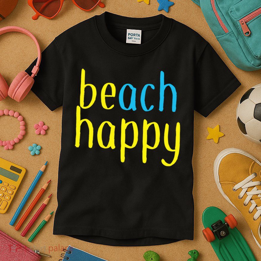 Beach Happy (Be Happy) Kids T-Shirt