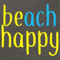 Beach Happy (Be Happy) Cotton Canvas Backpack