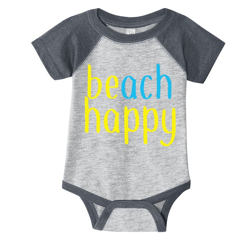 Beach Happy (Be Happy) Infant Baby Jersey Bodysuit