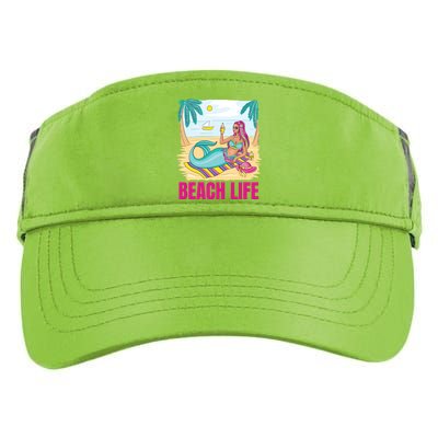 Beach Life Mermaid Adult Drive Performance Visor