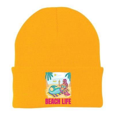 Beach Life Mermaid Knit Cap Winter Beanie