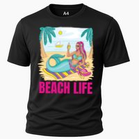 Beach Life Mermaid Cooling Performance Crew T-Shirt