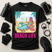 Beach Life Mermaid Cooling Performance Crew T-Shirt
