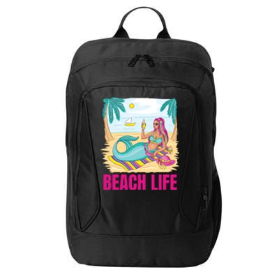 Beach Life Mermaid City Backpack