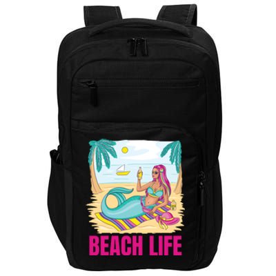 Beach Life Mermaid Impact Tech Backpack