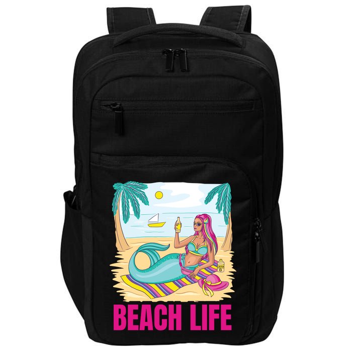 Beach Life Mermaid Impact Tech Backpack