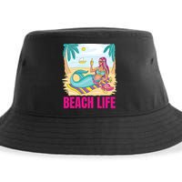 Beach Life Mermaid Sustainable Bucket Hat