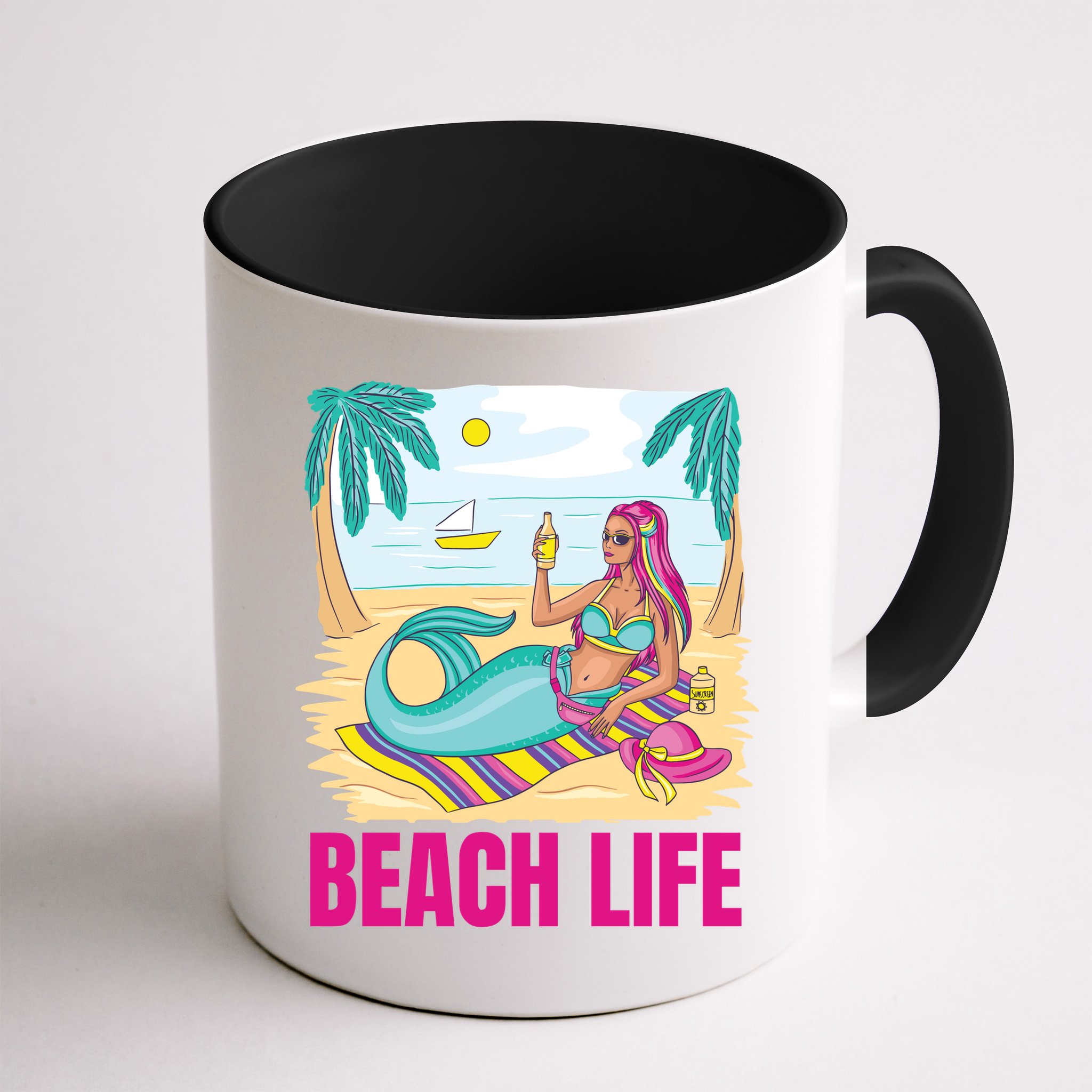 Beach Life Mermaid Mug