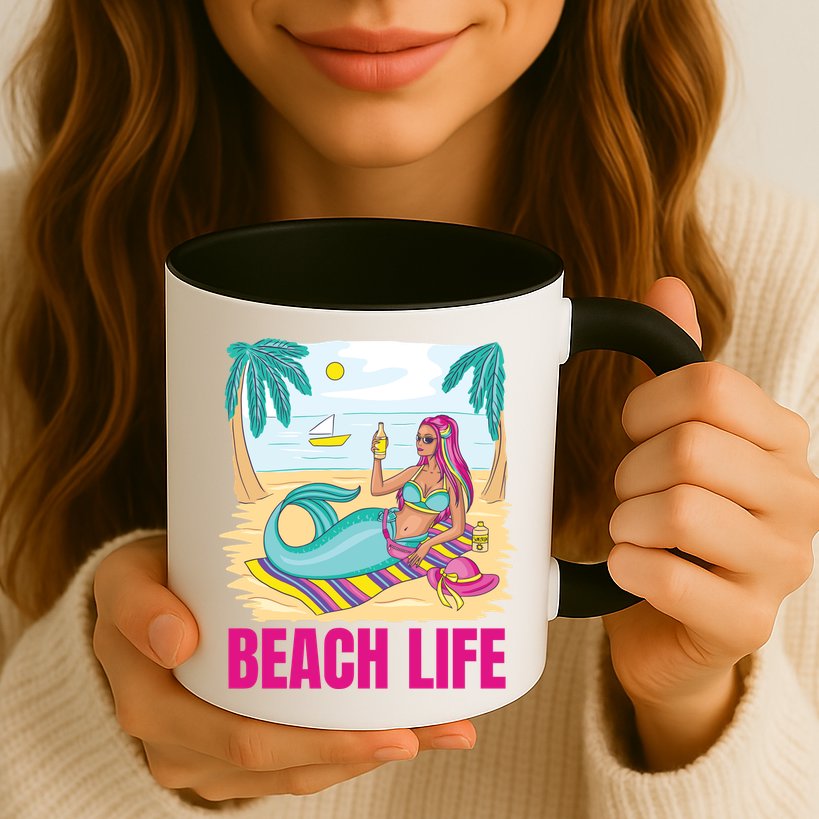 Beach Life Mermaid Mug