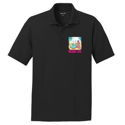 Beach Life Mermaid PosiCharge RacerMesh Polo