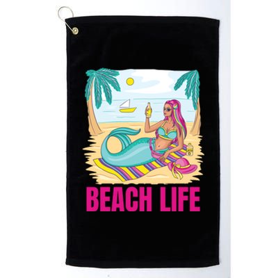 Beach Life Mermaid Platinum Collection Golf Towel