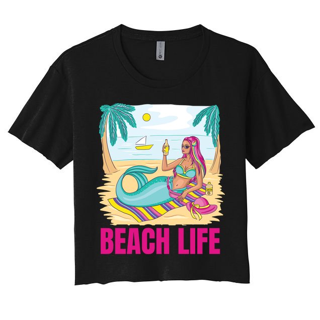 Beach Life Mermaid Crop Top