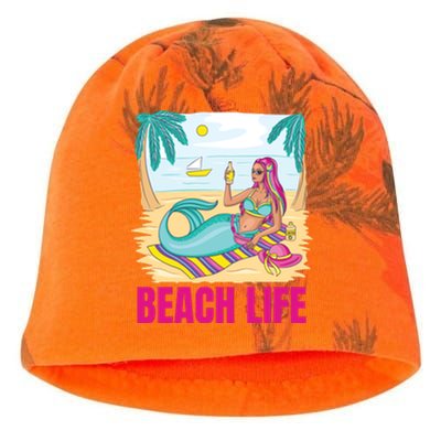 Beach Life Mermaid Kati - Camo Knit Beanie