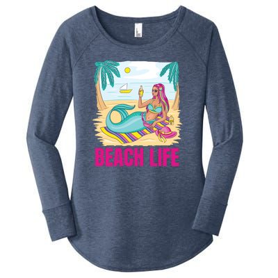 Beach Life Mermaid Women's Perfect Tri Tunic Long Sleeve Shirt